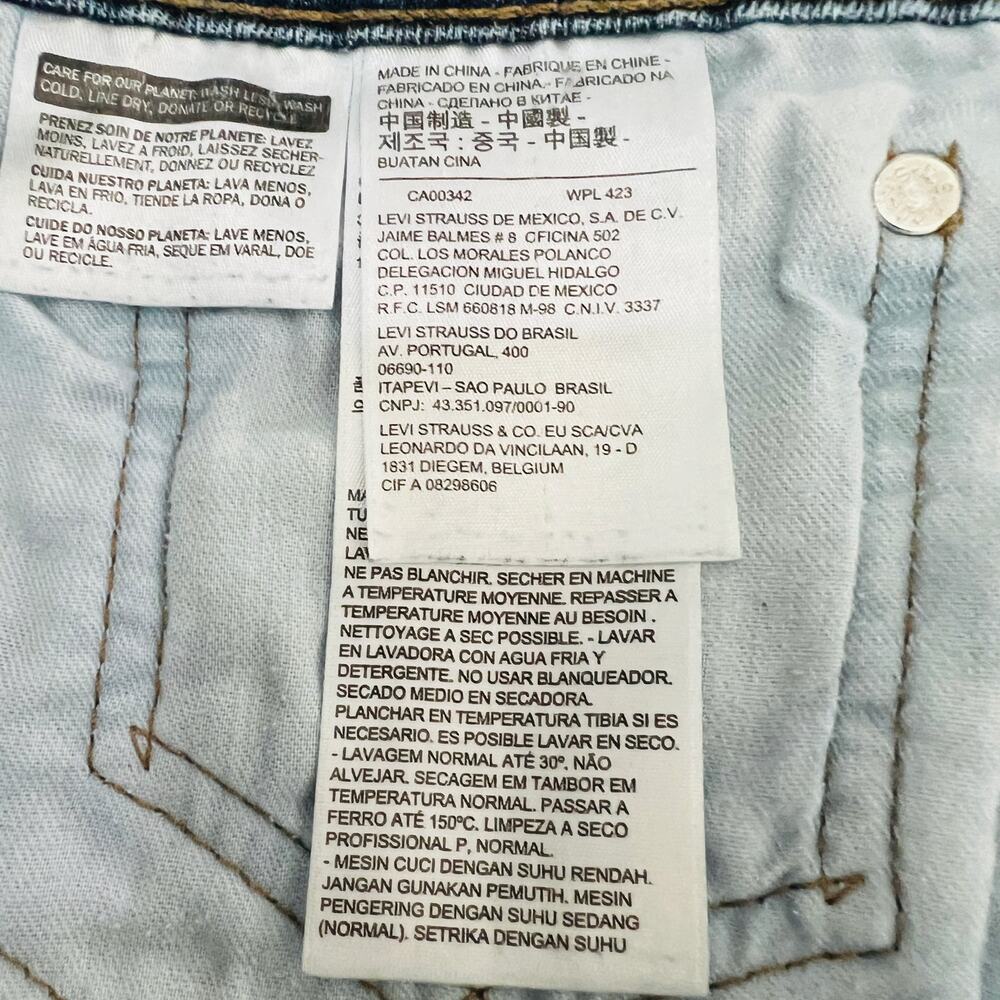 Levi's 511 Jeans Men's Size 36X30 Blue Five Pocket Slim Fit Straight Leg Denim - Picture 8 of 16